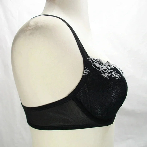 38C Jezebel 10039 Demeure Unlined Balconet UW Bra Black NWT - Picture 5 of 9